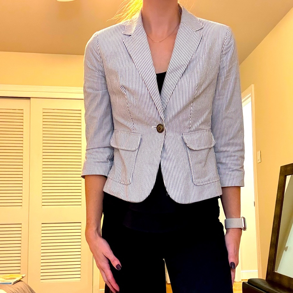 Pinstriped Blazer
